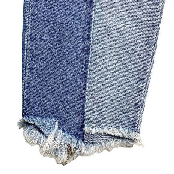 American Eagle Two Tone Vintage Hi-Rise Jeans - Picture 5 of 10